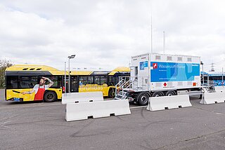 Mobile Wasserstofftankstelle von Westfalen und Kooperationspartner NanoSun