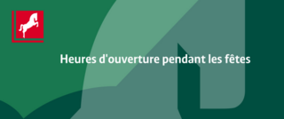 Ouverture pendant les fêtes de fin d'année