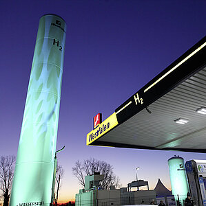 Stationäre Wasserstofftankstellen von Westfalen. H2-Station Münster Amelsbüren
